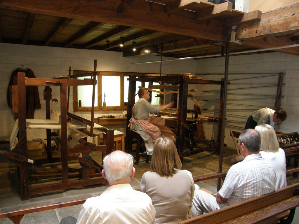 Loom exhibit, Quarry Bank Mill, Wilmslow, UK