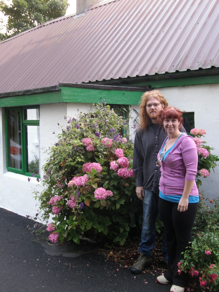 Jeff & Caitlin at the McDonalds' Chestnut Cottage in Banagher, Co. Offaly, Éire