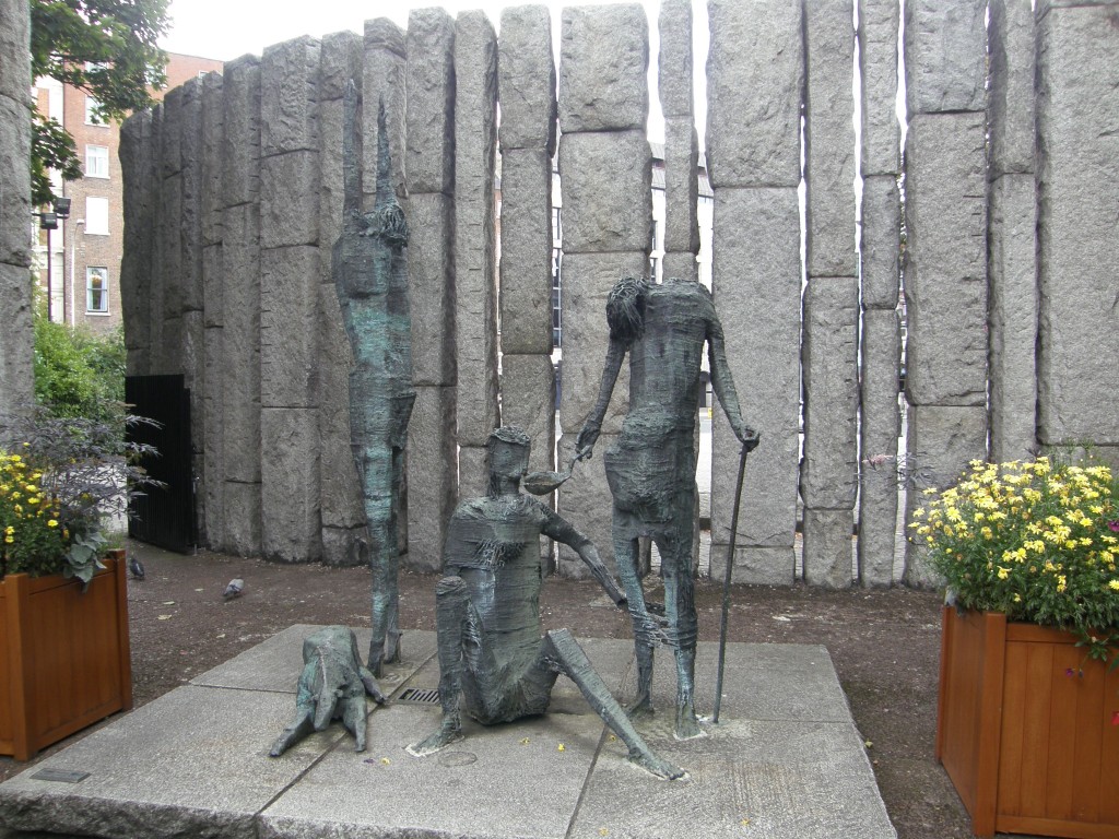 National Famine Memorial Monument in St. Stephen's Green
