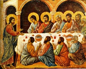 Jesus Appears to the Disciples Behind Closed Doors, Duccio di Buoninsegna