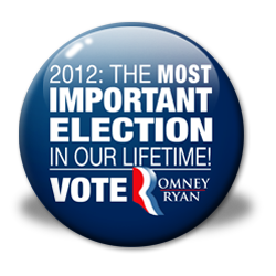 Romney Campaign Button "Most Important Election"