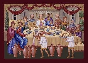 Icon of the Wedding Feast of Cana