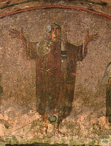 3rd Century Mural, Woman in Orans Position