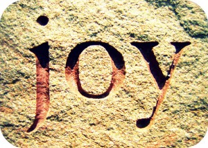 Joy Carved on Stone