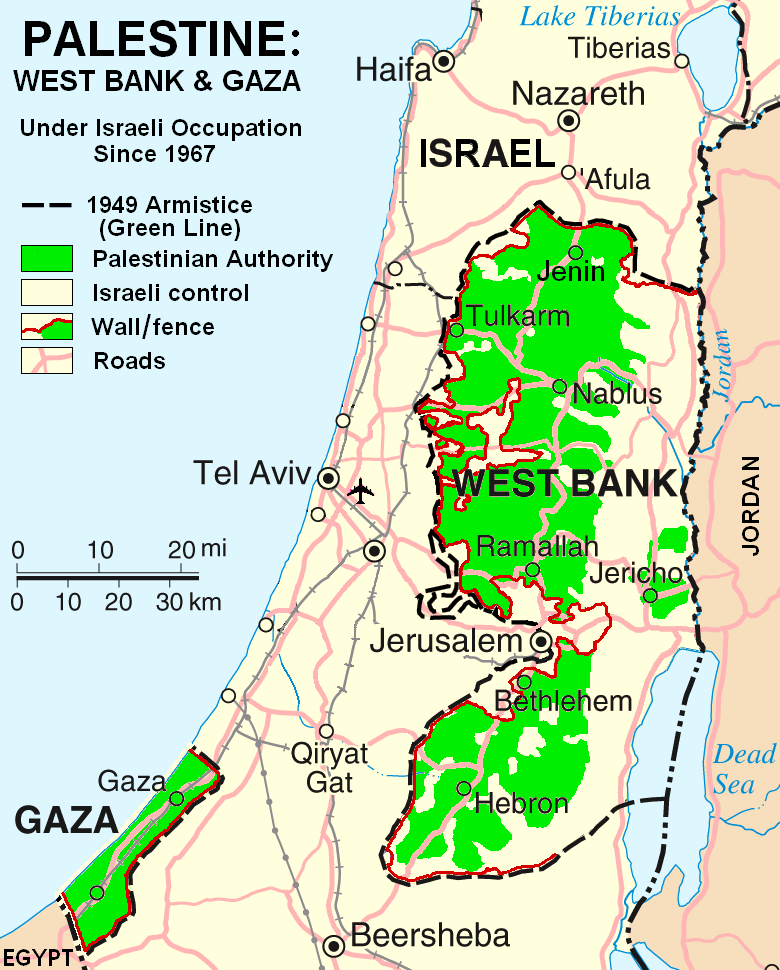 Map of Palestine 2007