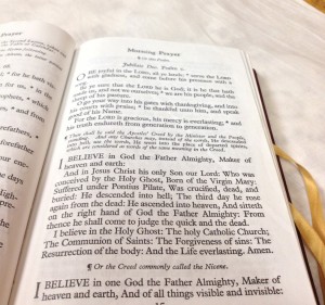 Apostle's Creed in Prayer Book